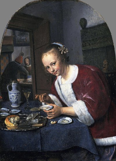 Ragazza con ostriche da Jan Havickszoon Steen