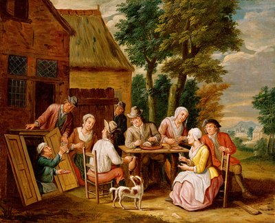 Fuori dalla locanda da Jan Havickszoon Steen