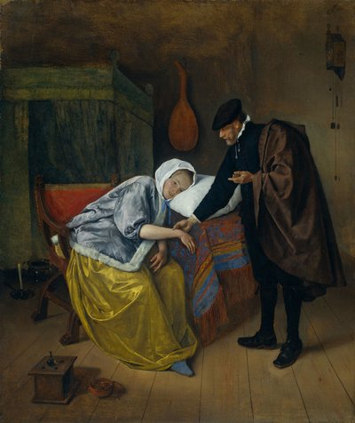 Donna malata da Jan Havickszoon Steen