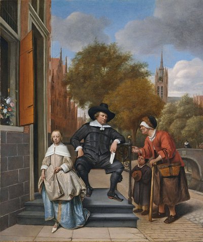 Il borghese di Delft e sua figlia, 1655 da Jan Havickszoon Steen