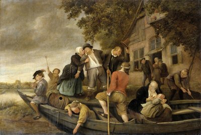 Il felice ritorno a casa, 1679 da Jan Havickszoon Steen