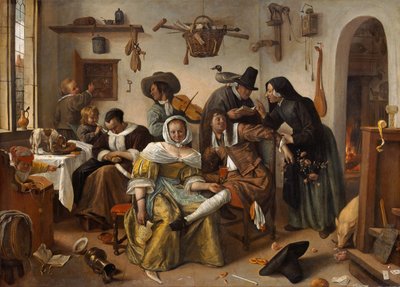 Il mondo alla rovescia In Weelde Siet Toe da Jan Havickszoon Steen