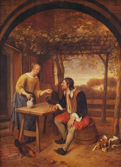 Il riposo del viaggiatore da Jan Havickszoon Steen