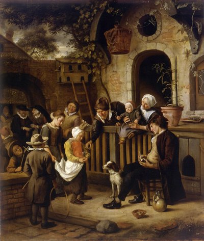 Il piccolo collezionista di elemosine da Jan Havickszoon Steen