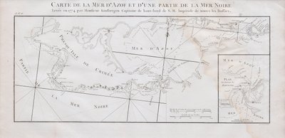 Mappa della Crimea e del Mar d