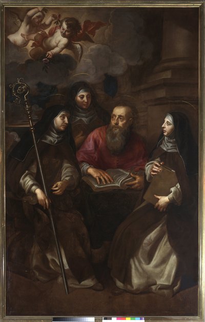 San Girolamo con tre santi (dipinto) da Jan Hovaert