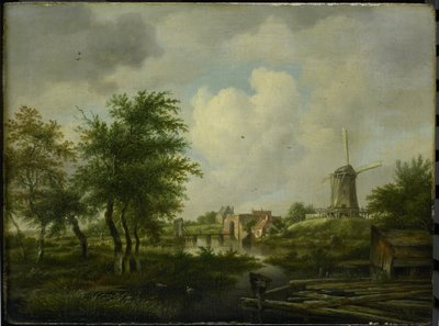 Il bastione in rovina ad Amsterdam con la Weteringpoort, vista sul Buitensingel da Jan Hulswit