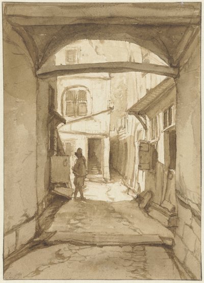 Vista in un vicolo da Jan Hulswit
