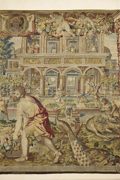 (dettaglio) Vertumno, da Vertumno e Pomona, c.1630 da Jan II Raes