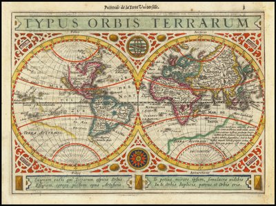 1628 Typus Orbis Terrarum da Jan Janssonius