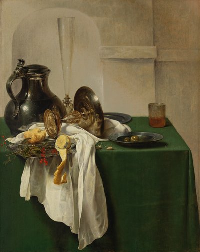 Brocca di peltro e tazza d
