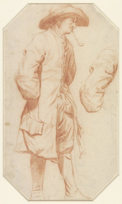Studio di uomo in piedi e braccio destro da Jan Josef Horemans (I)