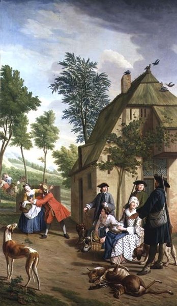 Figure in un paesaggio (una di una serie di quattro) da Jan Josef the Younger Horemans