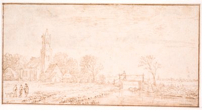 Chiesa del villaggio a Lisse da Jan Josefsz van Goyen