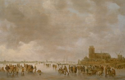 Paesaggio Invernale con Figure che Pattinano sul Ghiaccio da Jan Josephsz van Goyen