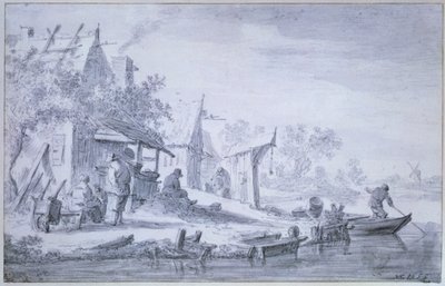 Villaggio di pescatori da Jan Josephsz van Goyen