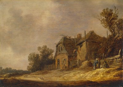 Paesaggio con un cottage e un fienile da Jan Josephsz van Goyen