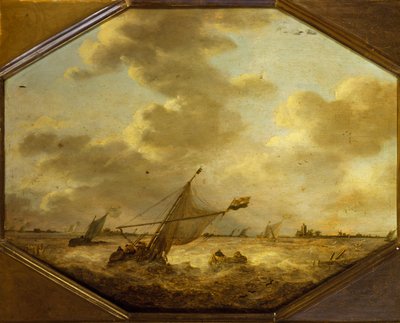 Paesaggio marino con pescatori da Jan Josephsz van Goyen