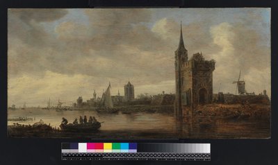 Paesaggio fluviale con barche, prima del 1656 da Jan Josephsz van Goyen