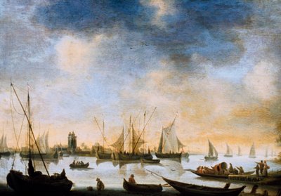 Veduta del fiume, XVII secolo da Jan Josephsz van Goyen
