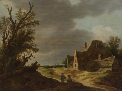 Strada sabbiosa con una fattoria, 1627 da Jan Josephsz van Goyen
