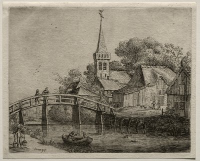 Il ponte di legno da Jan Josephsz van Goyen
