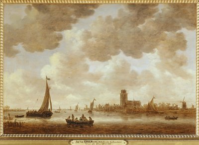 Veduta di Dordrecht a ridosso della Grote Kerk ... da Jan Josephsz van Goyen