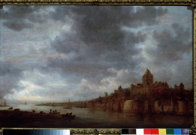Veduta del fiume Waal a Nimega nei Paesi Bassi da Jan Josephsz van Goyen