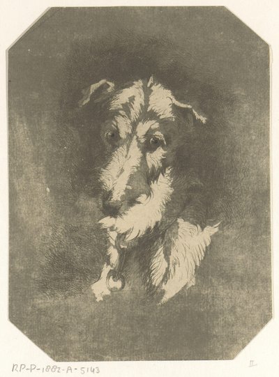 Testa di levriero da Jan Karel Jacob de Jonge