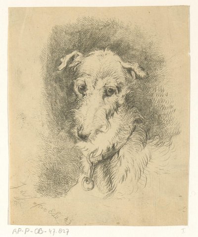 Testa di levriero da Jan Karel Jacob de Jonge