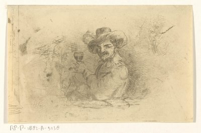 Soldato con bicchiere alzato da Jan Karel Jacob de Jonge