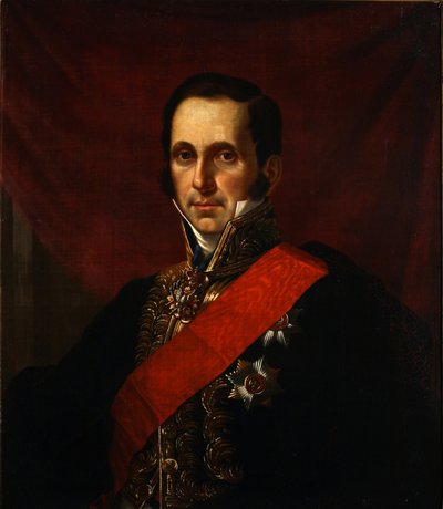 Ritratto del conte Sergey Semionovich Uvarov 1786-1855, 1844 da Jan Ksawery Kaniewski
