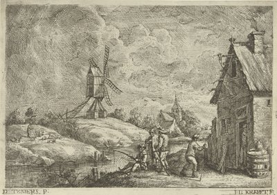 Paesaggio con locanda e mulino da Jan Lauwryn Krafft (I)