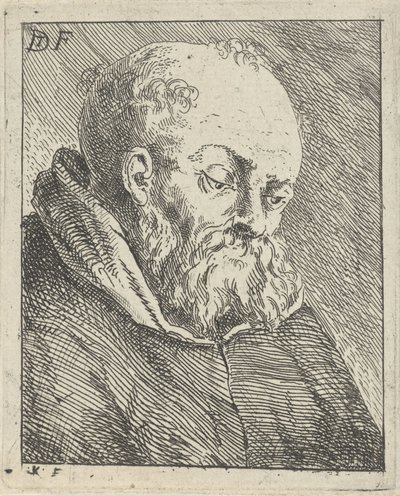 Ritratto di un monaco da Jan Lauwryn Krafft (I)