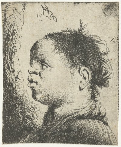 Busto di una donna nera da Jan Lievens