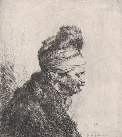 Busto di un vecchio con berretto di pelliccia, ca. 1631 da Jan Lievens