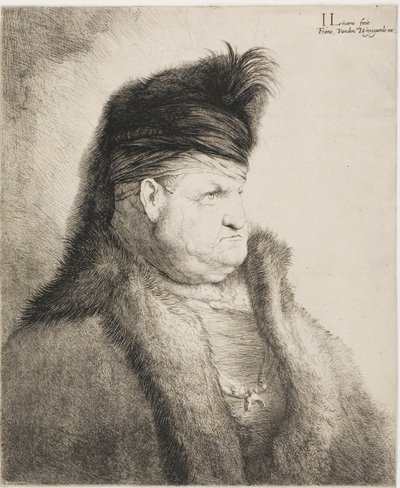 Busto di uomo orientale da Jan Lievens
