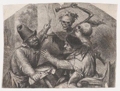 La morte e i giocatori di carte da Jan Lievens