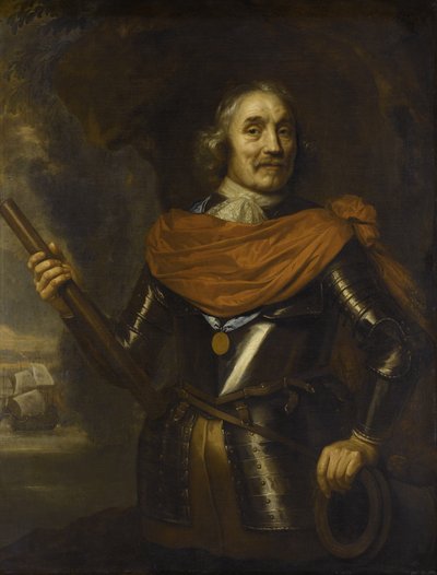 Maarten Harpertszoon Tromp 1597-1653, ammiraglio olandese, 1653 da Jan Lievens