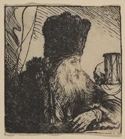 Filosofo con clessidra da Jan Lievens