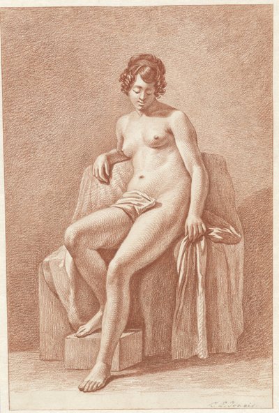 Nudo femminile seduto da Jan Lodewijk Jonxis