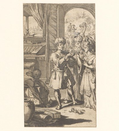 Matrimonio tra Maometto e Chadidja da Jan Luyken (possibly)