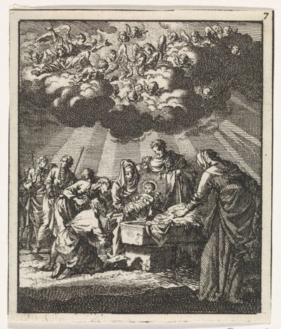 Adorazione dei pastori da Jan Luyken