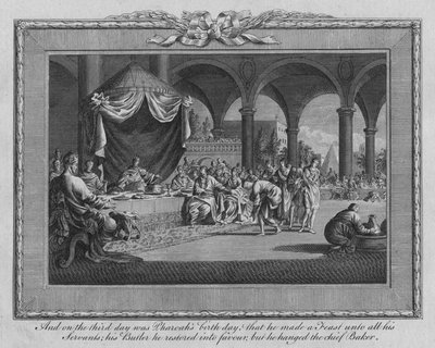 E il terzo giorno fu il compleanno del faraone..., fine XVII-inizio XVIII secolo da Jan Luyken