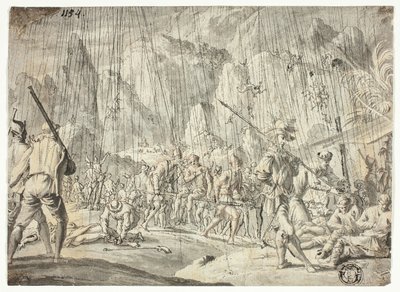 Scena di battaglia da Jan Luyken