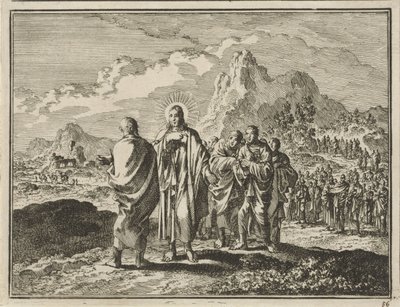 Cristo punisce Pietro da Jan Luyken