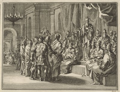 Cristo davanti al sommo sacerdote Anna da Jan Luyken