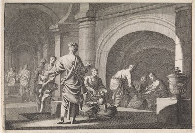 Ircano saccheggia i tesori dalla tomba di Davide da Jan Luyken