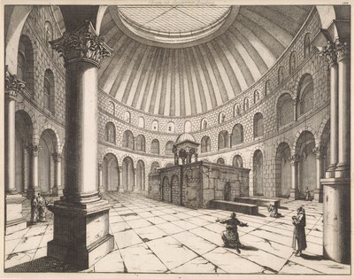 Interno della Chiesa del Santo Sepolcro a Gerusalemme da Jan Luyken