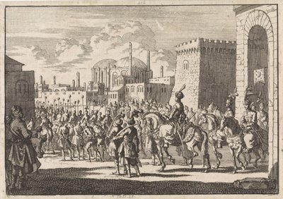 Ingresso del sultano Mustafa II a Costantinopoli, 1695 da Jan Luyken
